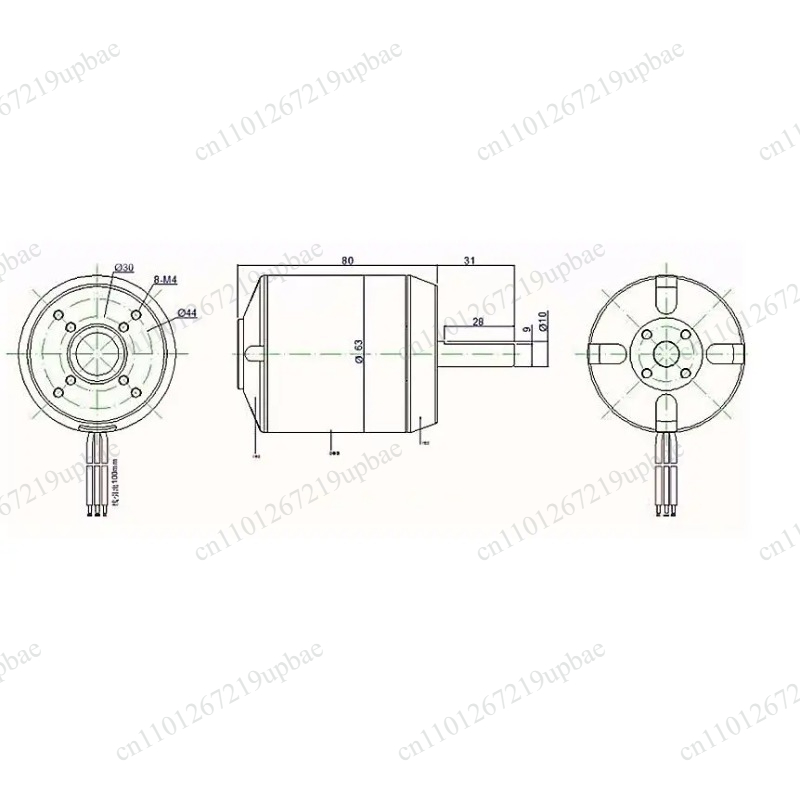 6384 Motor Sem Escovas Sensori - 6384 Brushless Motor Sensored avaliação e preço